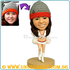 Custom 3D Caricature Pong Pong Girl Figurine